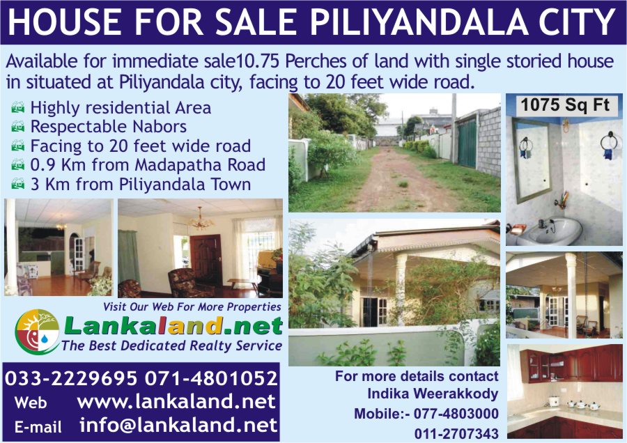 Piliyandala House for sale