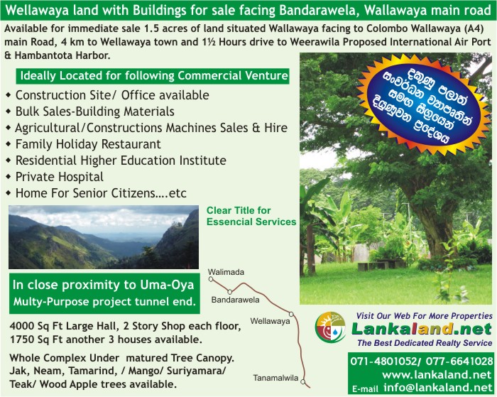 Bandarawela Land for sale