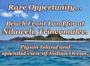 Trincomalee Bare Land for sale/rent