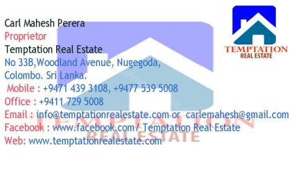 Colombo 3, 4, 5, 7, 8,  Nawala, Nugegoda, Baththar estate agents for Sales, Rentals, Commercial Property,  Land.