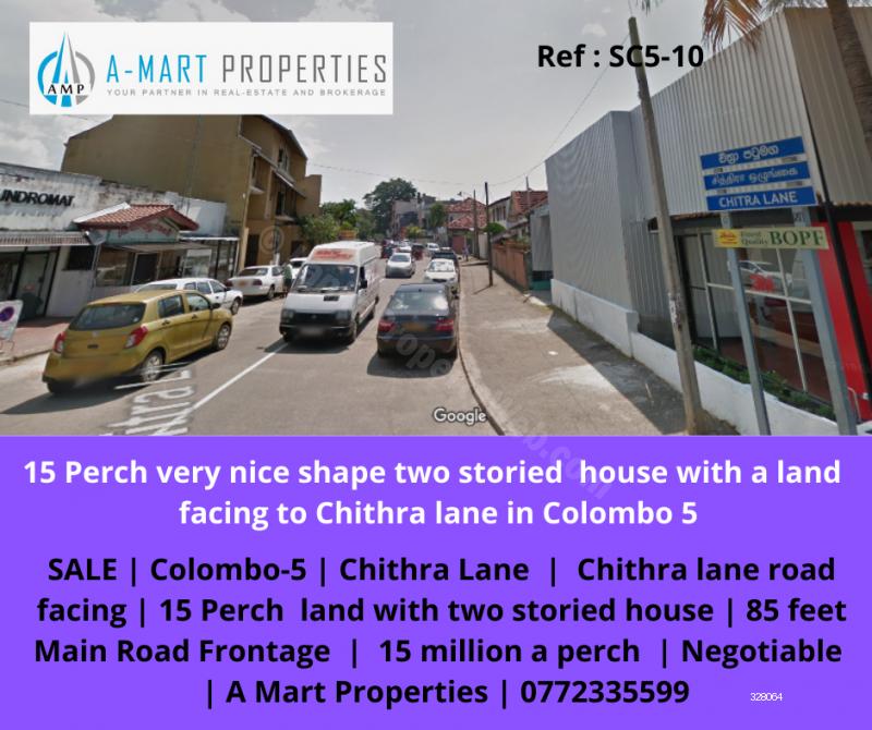Land with house for sale in Colombo 5 17.25 Perch nice Livable House for land value price in