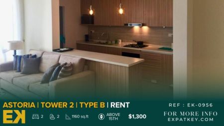Living Room - 2 Bedroom Apartment For Rent in Astoria | Colombo 03 | EK-0956