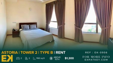 Bedroom - 2 Bedroom Apartment For Rent in Astoria | Colombo 03 | EK-0956