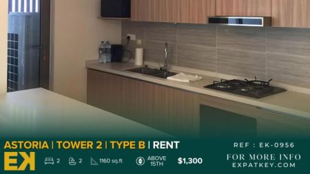 Kitchen - 2 Bedroom Apartment For Rent in Astoria | Colombo 03 | EK-0956