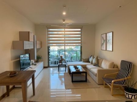 Living Room - ￭  The Grand ￭ 02 Bedroom Apartment ￭ For Rent ￭  (NK904)