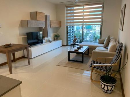 Living Room - ￭  The Grand ￭ 02 Bedroom Apartment ￭ For Rent ￭  (NK904)