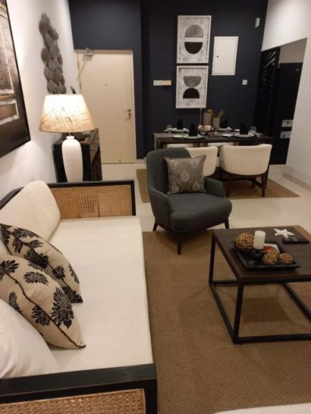 Living Room - Super luxury sea view 2 bed room apartment for rent at Fairway Galle 