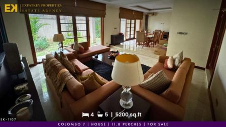 Living Room - 5 Bedroom House For Sale in Colombo 7, Rosmead Place | 5200 sq.ft | EK-1107