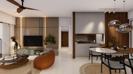 Living Room - 2 Bedroom Apartments for sale in Nugegoda for Rs. 49.2 million - The Residence at Verdant Square 