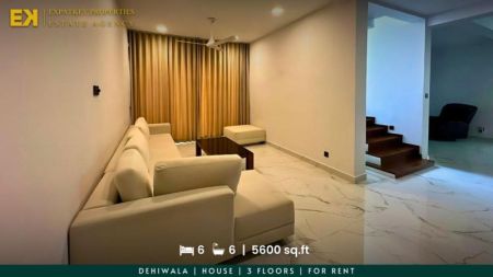 Living Room - 6 Bedrooms | House | For Rent | Dehiwala | Fully Furnished | 3 Floors | 5600 sq.ft | EK-1159