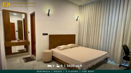 Bedroom - 6 Bedrooms | House | For Rent | Dehiwala | Fully Furnished | 3 Floors | 5600 sq.ft | EK-1159