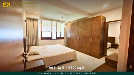 Bedroom - 6 Bedrooms | House | For Rent | Dehiwala | Fully Furnished | 3 Floors | 5600 sq.ft | EK-1159