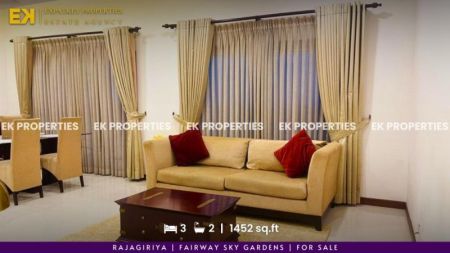 Living Room - 3 Bedroom Apartment For Sale | Fairway Sky Gardens | Rajagiriya | LKR 66 Million | EK-1260