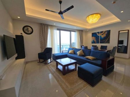 Living Room - 606 The Address - 03 Bedroom Furnished Apartment for Rent in Colombo 03 (A4718)