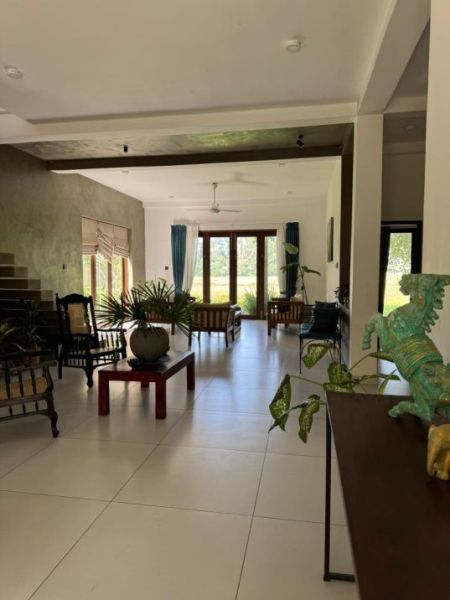 Living Room - Luxury Modern House for Sale with Uninterrupted Paddy Field View