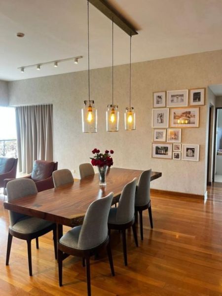 Dining room - Fully Furnished 3-Bedroom Luxury Apartment for Rent at  Clearpoint Residencies – Rajagiriya