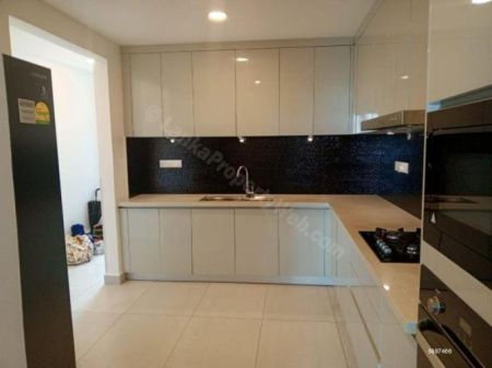 Kitchen - Fully Furnished Modern Apartment for Rent @ Park Heights in Col.05 for Rs.500,000