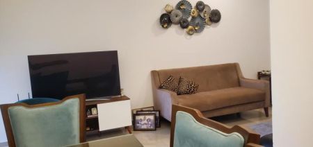 Living Room - Fully Furnished Airconditioned 3 Bed 3 Bathrooms - 160000/=