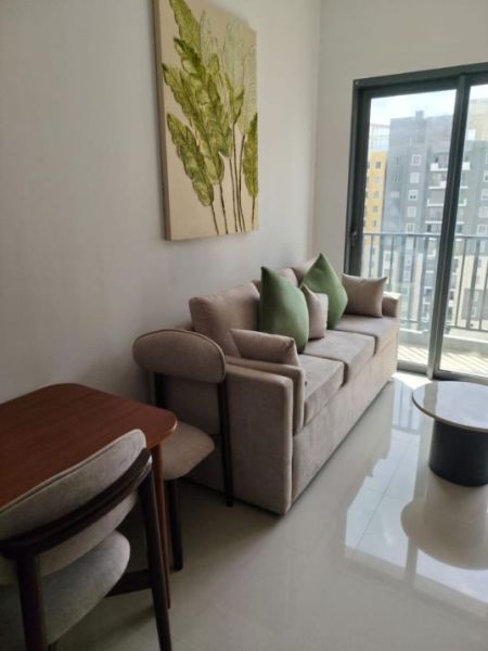 Living Room - Trizen Residency,  Luxury 1 Bed Rooms Apartment For Rent 