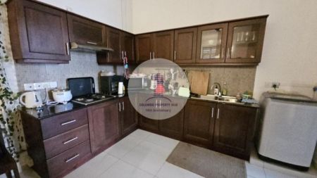 Kitchen - Modern 03 bedroom 1,300 Sq Ft fully furnished apartment with gym in Nugegoda for immediate rental.