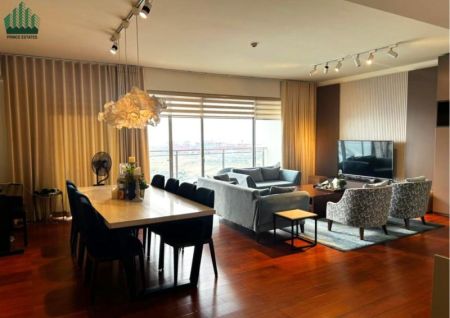 Living Room - 3 Bedroom Luxury Apartment for Rent at One Galle Face Residencies / Shangri-La Colombo
