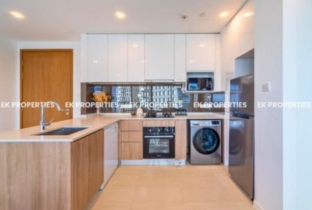 Kitchen - 2 Bedroom Furnished Apartment For Rent in Capitol Twin Peaks, Colombo 2 | Above 25th Floor | EK-1452