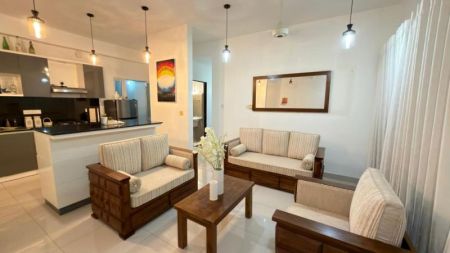 Living Room - (DAR1148) 3BR Furnished Apartment for Rent in Kottawa