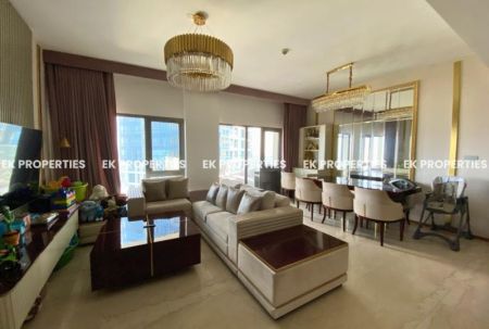 Living Room - Altair - Straight Tower | 3 Bedroom Apartment For Sale | Furnished | 1627 sq.ft | Above 30th Floor | Colombo 2 | EK-1437