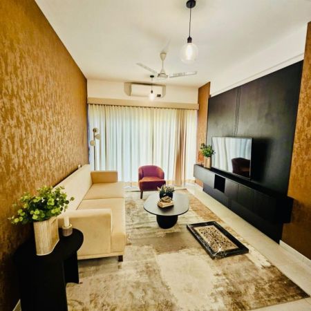 Living Room - Iconic Galaxy 2 BR Fully Furnished Apartment For Sale in Rajagiriya