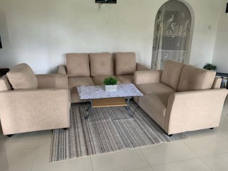 Living Room - 3 Story  House with 35.5 p sale - Panadura 