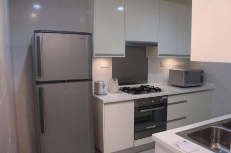 Kitchen - Two bedroom Apartment For Rent in Emperor Apartment in Colombo 03