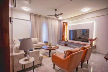 Living Room - Capital Heights - 03 Bedroom Furnished Apartment for Sale in Rajagiriya (A5011)