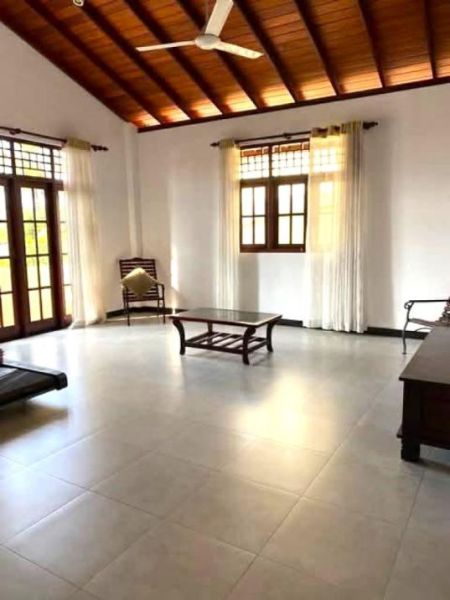 Living Room - Fully Furnished 4BR Solar-Powered House for Sale Near Thalawathugoda Junction