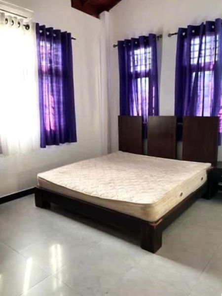 Bedroom - Fully Furnished 4BR Solar-Powered House for Sale Near Thalawathugoda Junction