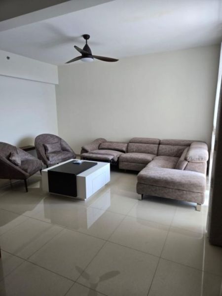 Living Room - Fully Furnished 2 Bedroom Apartment for Rent - Havelock City