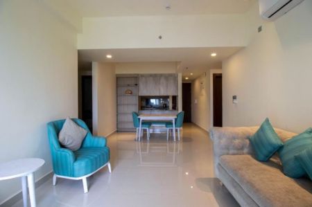 Living Room - Fully-furnished, two bedroom, two washroom apartment at Aquaria 