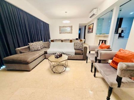 Living Room - Fully Furnished 3BR Apartment in Emperor Colombo 3 FOR RENT