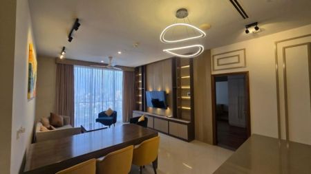 Living Room - The Prime Grand 3BR Apartment For Rent in Colombo 7 - EA921