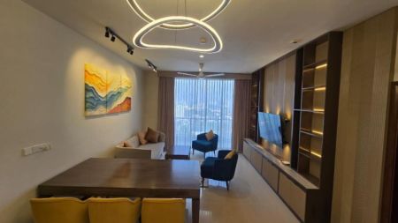 Living Room - The Prime Grand 3BR Apartment For Rent in Colombo 7 - EA921