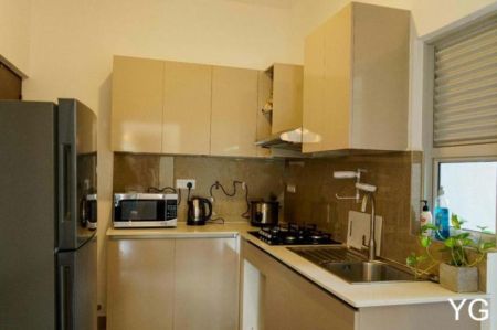 Kitchen - Santorini - 02 Bedroom Furnished Apartment for Sale in Negombo (A6085)