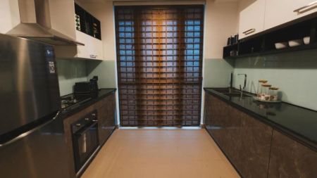 Kitchen - Fully Furnished 3 Bedroom Apartment for Sale – Vanderwert Residencies, Dehiwala