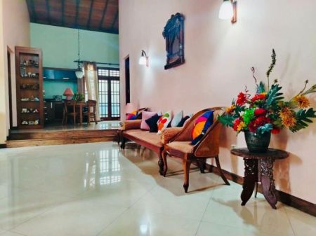 Living Room - (MR342) Furnished Two Storey House for Rent in Malabe