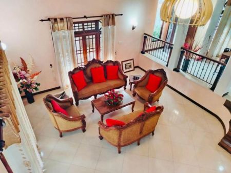 Living Room - (MR342) Furnished Two Storey House for Rent in Malabe