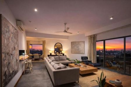 Living Room - Luxury Penthouse for Sale in 77 on Fourth Residencies 