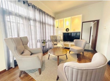 Living Room - A modern 4-bedroom, 3-bathroom commercial/residential house located on a quiet lane in Borella, Colombo 8.