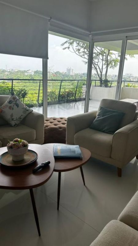 Living Room - Clearpoint Residence 3BR Furnished Apartment For Sale in Rajagiriya - EA856
