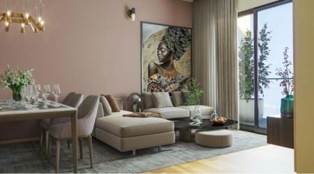 Living Room - 2 Bedroom Apartment for Sale - Thurstan 42 - Colombo 07 | 52 Million (EM053VE)