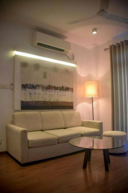 Living Room - The Heights - 03 Bedroom Furnished Apartment for Sale in Colombo 05 (A5535)-SOLD
