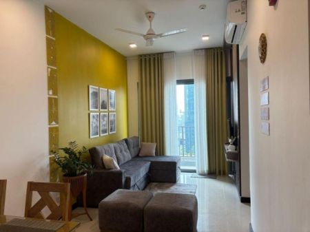 Living Room - Fully Furnished Apartment for Rent at Trizen Tower 2 – Colombo 02