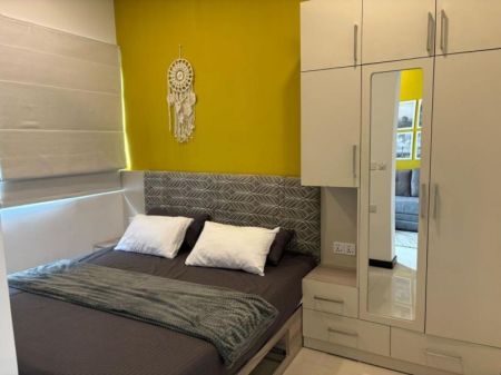 Bedroom - Fully Furnished Apartment for Rent at Trizen Tower 2 – Colombo 02